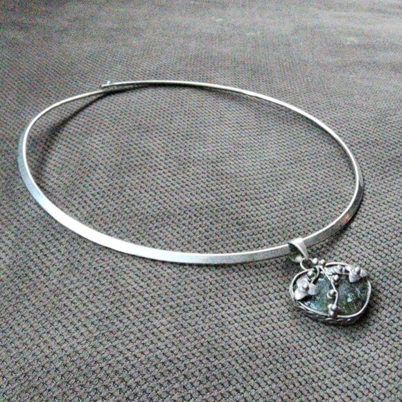 Etsy Floating Heart Bangle Necklace - Picture 9 of 15